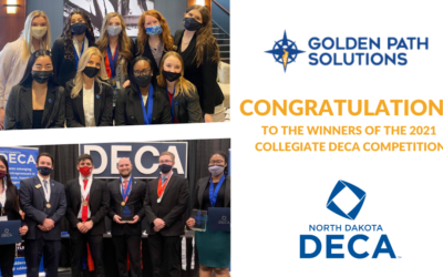 And the winner is……. Golden Path Solutions Participates as a Judge in the North Dakota DECA Collegiate Competition