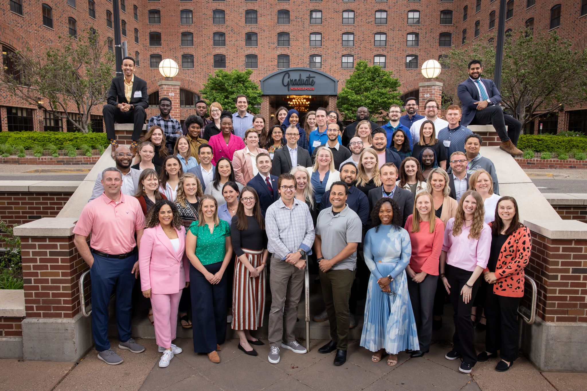 Participants at the Minnesota Young American Leaders Program gather at the event.