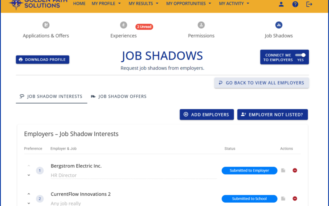 Introducing Your Company to Students Through Job Shadows